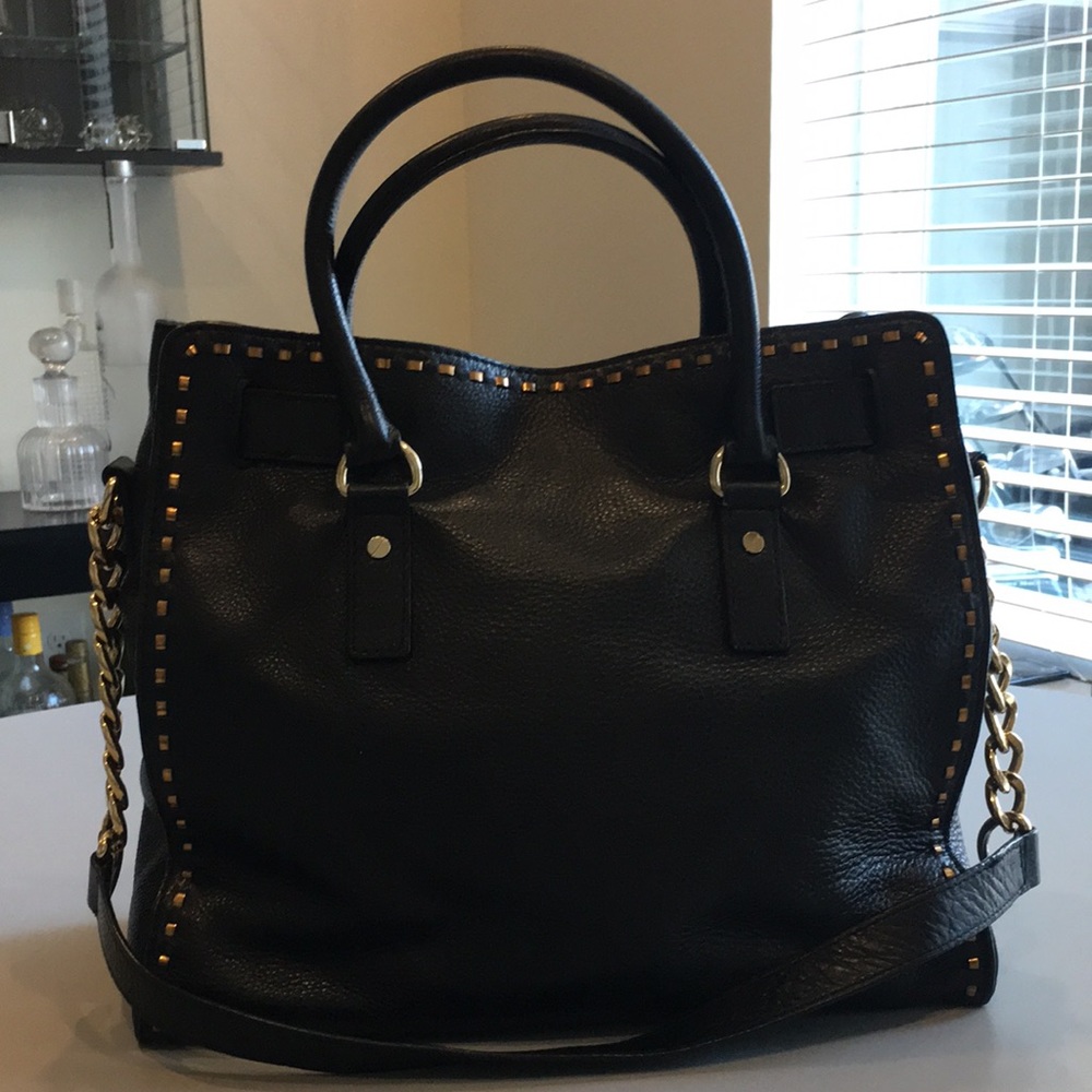 Michael Kors Retired Black Leather Handbag (Includes dust bag) - Picture 2 of 13